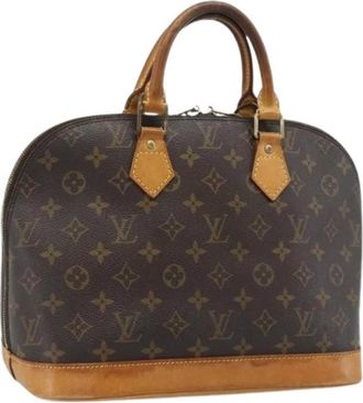 Louis Vuitton Pre-owned Alma Hand Bag - Dames - Vintage Handtas - Bruin - ONE Size - Leer - Vintage