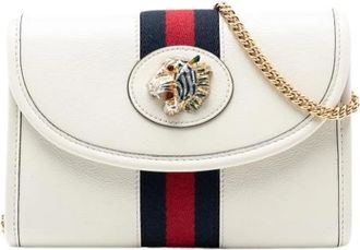 Gucci Pre-owned Clutches, female, White, Size: ONE SIZE Pre-owned Leather Crossbody Bag
