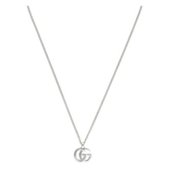 Gucci Necklaces, female, Gray, Size: ONE SIZE GG Marmont Pendant Necklace