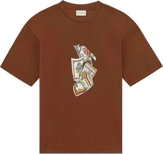 Dr&ocirc;le de Monsieur T-Shirts, male, Brown, Size: XL Rum Labels T-Shirt