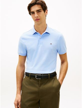 Tommy Hilfiger Mens Regular Fit Stretch Tommy Polo - Blue - XXXL
