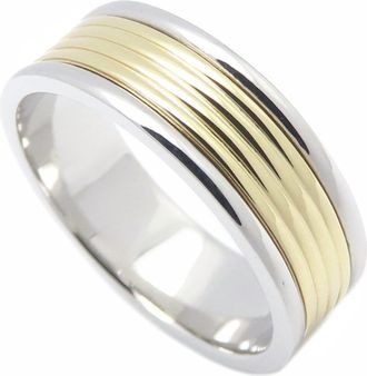 Tiffany & Co. Yellow Gold (18K) Platinum 950 Band Ring (Pre-Owned)
