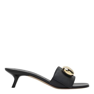 Loewe Heeled Mules, female, Black, Size: 11 US Pebble Slide 45
