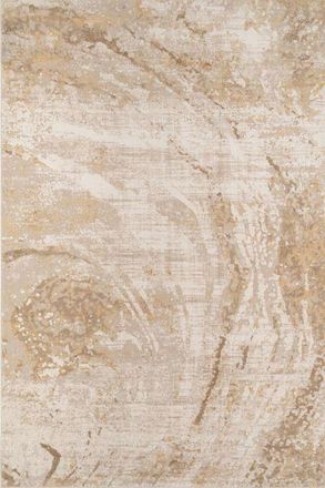 Kukoon Cream Beige Distressed Marble Modern Abstract living Room Area Rug | Size: 240 cm x 330 cm