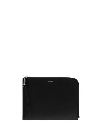 Jil Sander Portacarte medio con logo - Nero