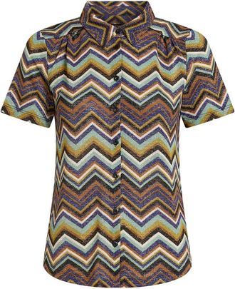 King Louie Maisie Blouse - Dames - Overhemden - Veelkleurig - L - Overhemden