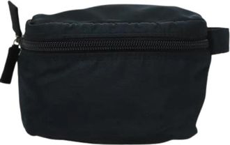 Prada Pre-owned Zip Around Toiletry Bag - Dames - Vintage Accessoires - Blauw - ONE Size - Nylon - Vintage
