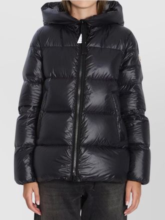 Moncler long puffer jacket adjustable hood