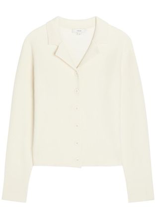 Vince Knit Cardigan - Off White - XL (UK16 / XL)