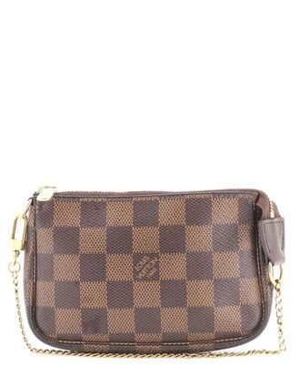 Louis Vuitton Brown Damier Pochette Accessoires Mini (Authentic Pre-Loved)