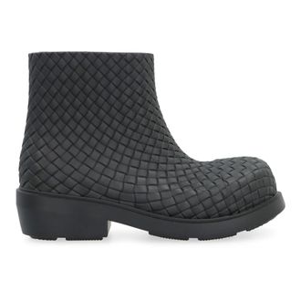Bottega Veneta Rain Boots, female, Black, Size: 5 US Fireman Ankle Boots