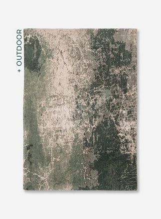 Louis De Poortere Cracks Design - Alfombra Abstracta Mad Men - Hecha En B&eacute;lgica - Acabado A Mano - Antideslizante Natural - 85% Algod&oacute;n - 15% Poli&eacute;ster - Pino Oscuro - 