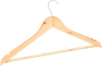 Lewis's Clothes Hangers Pack of 10 - Wooden | TJ Hughes