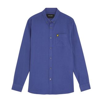 Lyle & Scott Heren, Overhemden, Blauw, Maat: 2XL Flanel