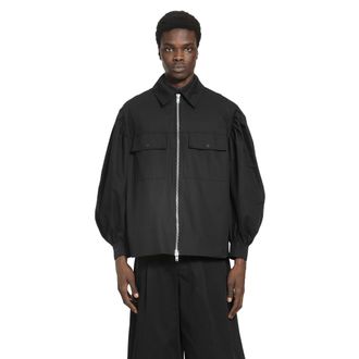 Simone Rocha Puff Sleeve Utility Pen Pocket Jacket