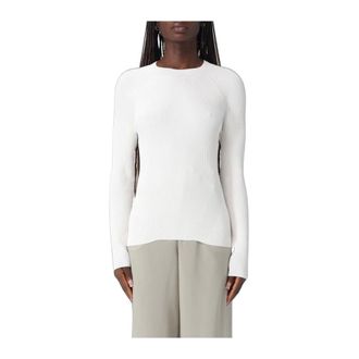 A|X Armani Exchange Maglia a coste in viscosa - Knitwear - Mujer - Beige - M