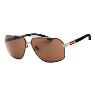 Chopard SCHG890509 Aviator Full Rim Sunglasses - Brown