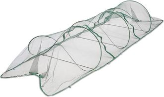 Relaxdays 2 T&uacute;neles Para Plantas, 3,5 M, T&uacute;nel De Malla Pop-up, Verduras Y Fresas, Red Anti-insectos, T&uacute;nel De Jard&iacute;n, Verde