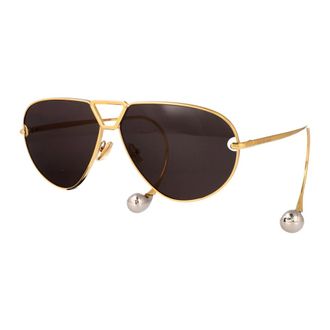 Bottega Veneta Aviator Sunglasses - female - Bottega Veneta - Sunglasses - Yellow - 64 MM - Accessories