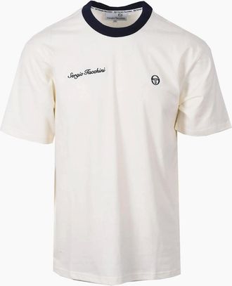 Sergio Tacchini Mens SERGIO TACCHINI BERTO T-SHIRT GARDENIA - White - Size: 40
