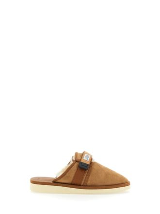 Suicoke Beige Solid Slippers