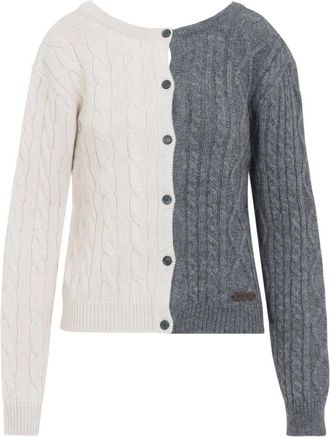 Moschino Bicolor Cardigan - Dames - Vesten - Veelkleurig - M - Wol - Truien & Vesten