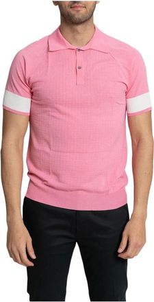 Hosio Hosio, Tops, Heren, Roze, L, Polo Shirt
