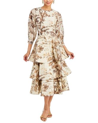 Mestiza New York Rhonda Convertible Linen-Blend Midi Dress