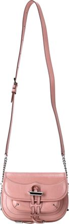 Tod's TodS Pre-owned Womens Medium Fiocco Crossbody Bag in Pink Leather - Rose - One Size