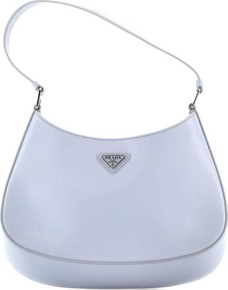 Prada Cleo Shoulder Bag Spazzolato Leather Medium hobo bag - Grijs