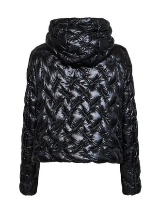 Herno Quilted Hooded Down Jacket - Black