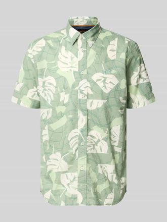 PME Legend Slim Fit Freizeithemd im Allover-Look mit Kentkragen in Hellgruen, Gr&ouml;&szlig;e XXXL