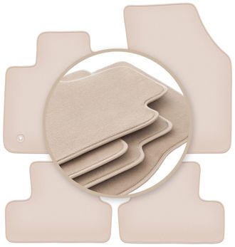 OEM Alfombrillas Premium Beige Para: Renault Megane Iv Grand-coupe, Liftback, Familiar, Grandtour, Coupe, Gt 2015
