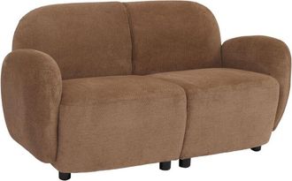 Hhg Sof&aacute; De 2 Plazas Hhg-716, Sof&aacute; De 2 Plazas, Sof&aacute; Lounge, Tejido/textil Chenilla (330 G/m&sup2;) &Ouml;ko-tex, Marr&oacute;n