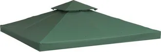 OEM Toldo De Repuesto Para Cenador/tienda De Campa&ntilde;a De 3 X 3 M, Color Verde Oscuro