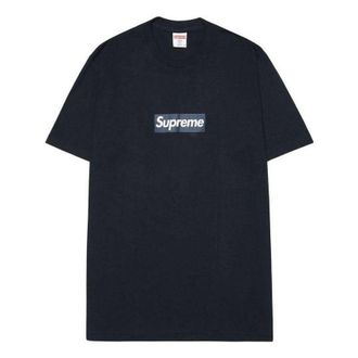 SUPREME New York Yankees Box Logo T-Shirt Black White SUP-0022