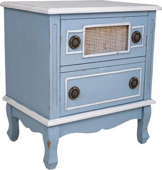 Wanderlust Deco Mesita de madera 50 x 36 x 57h cm