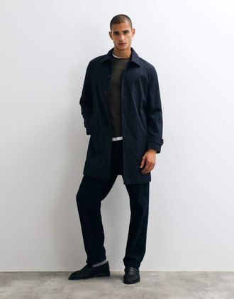 Mango Trench blu navy