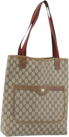 Gucci Pre-owned Tote Bags, female, Beige, Size: ONE SIZE Pre-owned Plastic Tote Bag