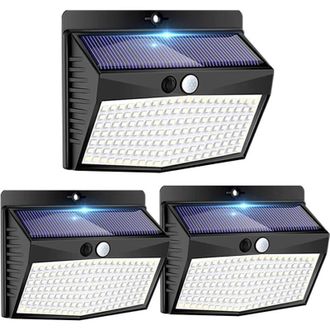 OEM Juego De 3 Luces Solares Para Exteriores Con Sensor De Movimiento, Foco Solar Inal&aacute;mbrico E Impermeable, 3 Modos De Iluminaci&oacute;n Led Solar Para Exterio