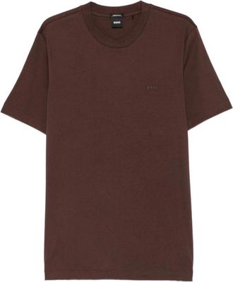 HUGO BOSS Thompson 209 T-Shirt - Heren - T-shirts - Bruin - S - Katoen - Tops