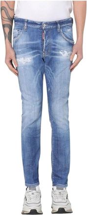 Dsquared2 Coole Distressed Skater Jeans - Heren - Slim Fit Jeans - Blauw - S - Katoen - Jeans