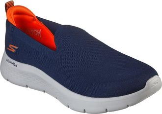 Skechers Mens GWlkFlx Rfl Slip On Runners Navy/Orange 8.5 UK