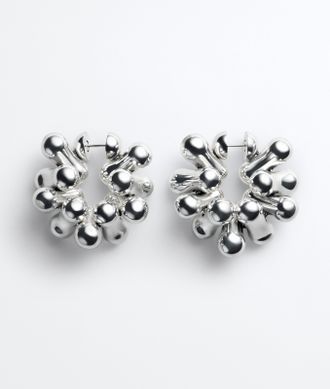 Bottega Veneta Blown Earrings - Silver - Women