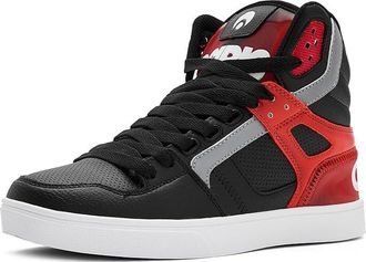 Osiris Clone Mens Skate Shoes Black/Red/Holo : 10.5 D - Medium, Synthetic/Textile