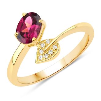 Rafaela Donata Womens Khushi Female Sterling Silver Ring - Gold - Size P