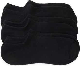 Nordstrom 3-Pack Everyday Double-Y Quarter Socks in Black at Nordstrom, Size 9