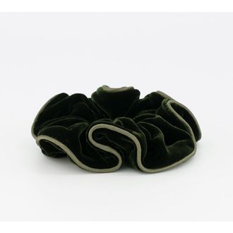 Alexandre de Paris Romi Bronze Velvet Scrunchie at Nordstrom