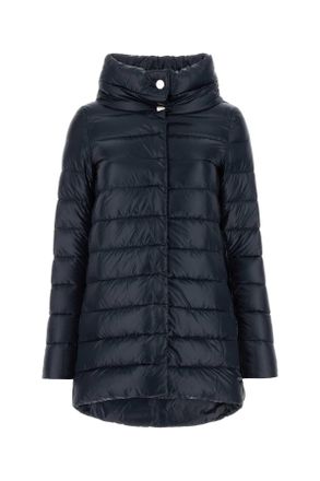 Herno Dark Blue Nylon Amelia Down Jacket