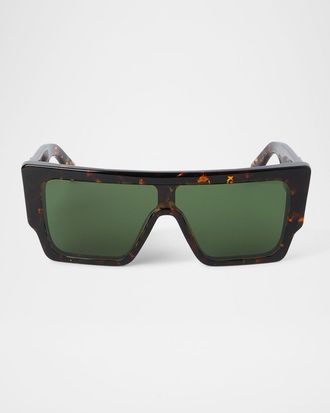 Off-white Mens Marion Acetate Shield Sunglasses